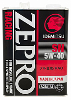 IDEMITSU Масло моторное синтетическое ZEPRO RACING 5W40 SN/ACEA A3 4л